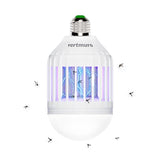vertmuro Bug Zapper Light Bulb, 2-in-1 Indoor Electric Mosquito Killer Lamp with UV LED Light, Fly Insects Trap for Home Entryway Balcony Patio(1 Pack)