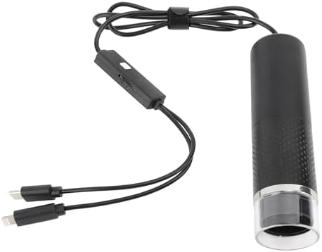 Digital Microscope, Portable USB, Handheld, Compatible with iOS and Devices, Black, LED Light, Plastic, 1600x Magnification