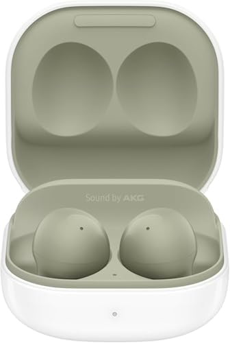 Samsung Galaxy Buds 2 True Wireless Earbuds Noise Cancelling Ambient Sound Bluetooth Lightweight Comfort Fit Touch Control US Version, Green (Renewed)