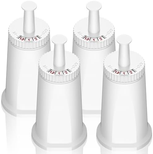 Replacement Water Filter for Breville Barista Touch Espresso Machine BES880, Barista Pro BES878, Oracle Touch BES990, Oracle BES980, Dual Boiler BES920 Bambino ClaroSwiss Sage, 4 Pack