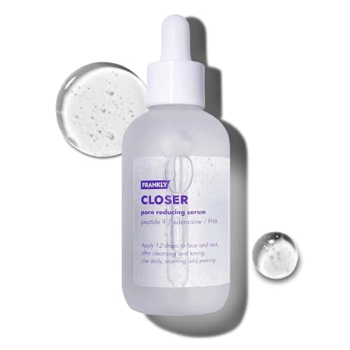 Frankly Closer Serum Mega Jumbo 3.38 fl.oz - Pore Minimizing, Anti-Aging, Elasticity, Hydration, Plump Skin |9 Peptides, Vegan Collagen, PHA |Non-comedogenic & Derm Tested Korean Skincare |All skin|