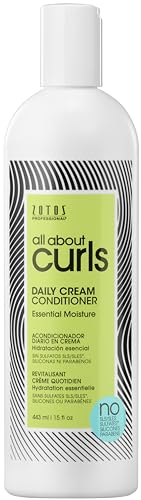 All About Curls Daily Cream Conditioner Essential Moisture for All Curly Hair Types | Strengthens | 3X Resistance to Breaking | Cruelty-Free & Sulfate-Free (2 sizes)