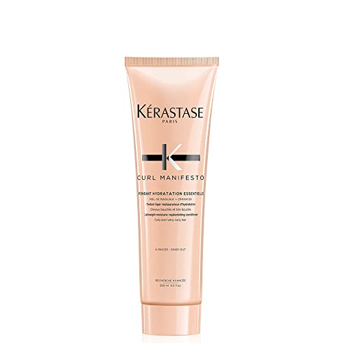 Kerastase Curl Manifesto Hydratation Essentielle Conditioner | Lightweight Conditioner | Detangles, Smooths & Prevents Frizz | For All Wavy, Curly, Very Curly & Coily Hair | 8.5 Fl Oz