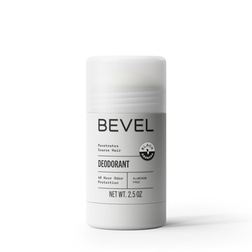 Bevel Deodorant for Men with Coconut Oil and Shea Butter, Aluminum Free, No Streaks, 48 Hour Protection, 2.5 Oz (Packaging May Vary)