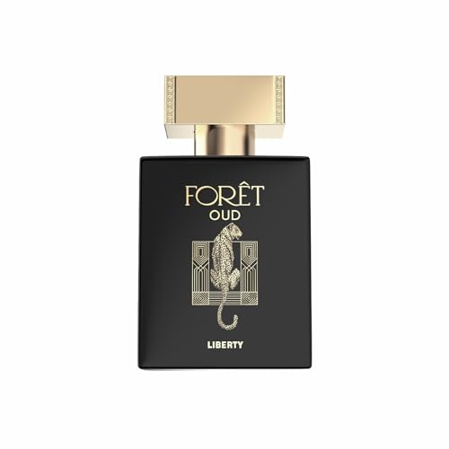 Liberty Oud Perfume for Men, 3.4 Oz Foret Premium Oud Perfumes Anniversary Edition Long-Lasting Eau de Perfume for Valentine's Day, Luxury Woody Fragrance for Men, Perfume Spray