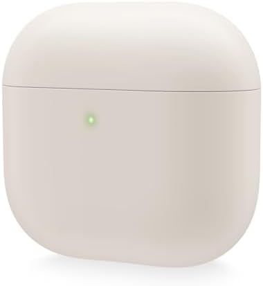elago Liquid Hybrid Case Compatible with AirPods 4 Case - Compatible with AirPods 4th Generation Case Cover, Triple Layer Protection, Wireless Charging, Shock Resistant, Easily Cleaned (Stone)