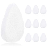 IMPRESA 10 Pack Facial Sponge for Daily Deep Cleansing and Regular Exfoliating - Regular Buff Style Exfoliating Pads Puf for Removing Dead Skin, Dirt & Makeup - Normal to Oily - Made in The USA