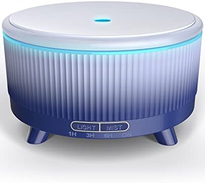 Diffusers for Essential Oils Large Room, 500ml Aromatherapy Diffuser Gradient - Dark Blue