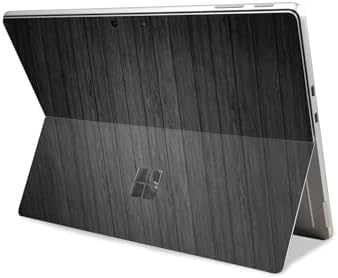Tablet Skin Compatible with Microsoft Surface Pro 11 (2024) - Black Wood - Premium 3M Vinyl Protective Wrap Decal Cover - Easy to Apply | Crafted in The USA by MightySkins
