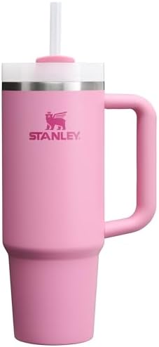 Stanley Quencher H2.0 Tumbler with Handle & Straw 30 oz | Twist On 3-Way Lid | Cupholder Compatible for Travel | Insulated Stainless Steel Cup | BPA-Free | Peony