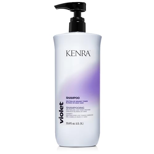 Kenra Violet Shampoo | Eliminates Brassy Tones | Purple Pigment + Deposit | Neutralizes Yellow | Moisturizes Processed Hair | Enhances Vibrancy of Blonde or Gray Hair | Color Safe