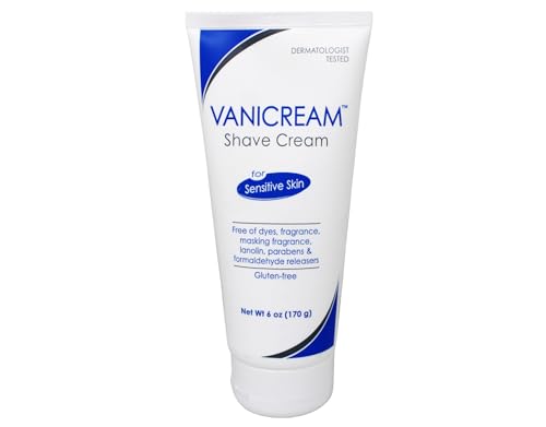 Vanicream Shave Cream | Fragrance, and Gluten Free | For Sensitive Skin | 6 Ounce