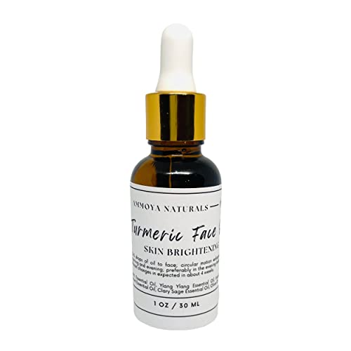 Turmeric Brightening Face Oil Dark Spot Corrector Serum Oil, Turmeric Face Serum Oil, Bright Skin Dark Spot Corrector Face Serum (1 Ounce)