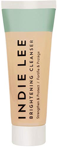 Indie Lee Brightening Facial Cleanser - Travel Size Daily Hydrating Cleanser, Makeup Remover & Exfoliating Face Mask to Brighten, Firm & Protect Dry Skin - Clean, Gentle Face Wash - TSA Approved Travel Skincare (1oz)