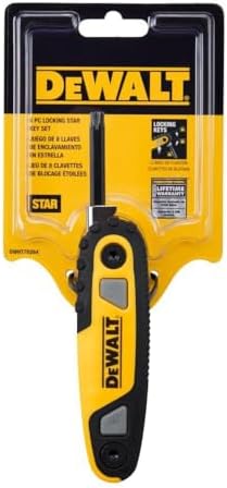 DeWalt DWHT70264 Durable & Ergonomic Design Folding Locking Torx Hex Key Set