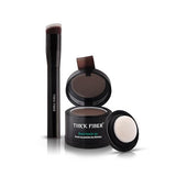 THICK FIBER Root Touch Up Powder, Root Cover Up Hairline Powder for Thin Hair - Water & Sweat Resistant Hair Loss Concealer Set with Hair Powder for Thinning Hair Women, Includes Brush (Medium Brown)