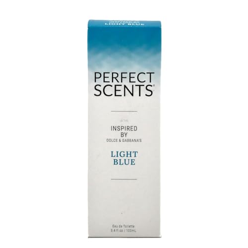 Perfect Scents Fragrances | Inspired by D&G’s Light Blue | Women’s Eau de Toilette | CLEAN, Vegan, Paraben, Phthalate Free | Never Tested on Animals | 3.4 Fl Oz