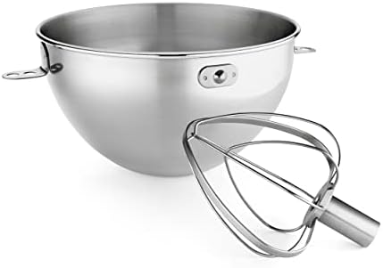 KitchenAid 3-Qt. Stainless Steel Bowl & Combi-Whip - Fits Bowl-Lift models KV25G and KP26M1X