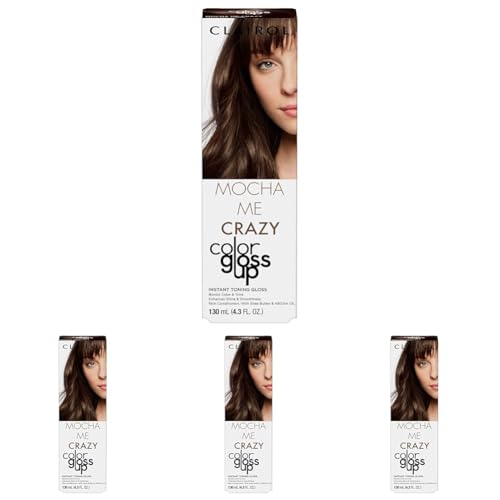Clairol Color Gloss Up Temporary Hair Dye, Mocha Me Crazy Hair Color, Pack of 4