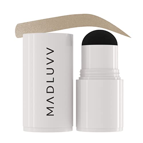 MADLUVV Brow Stamp Refill* - Color Stamp for Brows & Root Touch Up for Women & Men, Instantly Conceal Hair Loss, Grey Hair, Thinning Hair with Stain-Proof/Smudge-Proof Powder Formula (Taupe)
