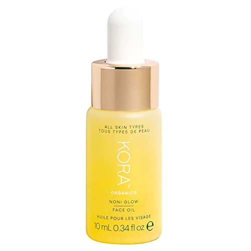 KORA Organics Noni Glow Hydrating Face Oil with Antioxidants, Nourish & Illuminate, Certified Organic, Cruelty Free, 0.34 fl oz