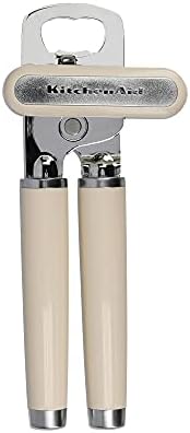 KitchenAid Tin Opener, Stainless Steel Can and Bottle Opener – Almond Cream