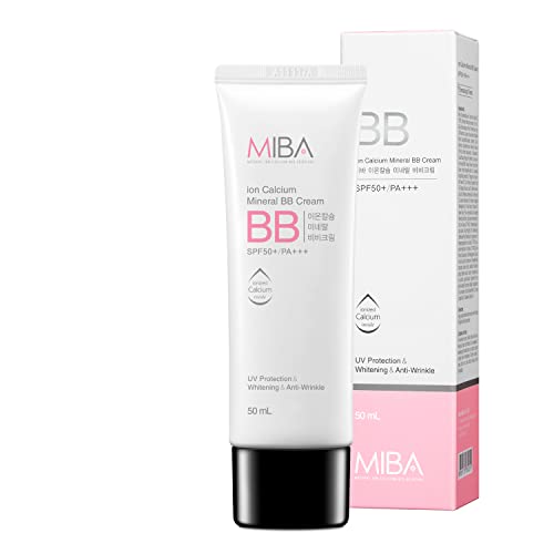 MIBA Ion Calcium Mineral BB Cream 50ml / 1.69 fl.oz Patent raw material mineral ion calcium. Thin but overwhelming coverage.