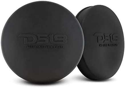 DS18 Hydro CS-6/BK 6.5" Silicone Marine Speaker Cover - Water, Dust and UV Rays Protection - Compatible with Tower Speakers - Great Durability - Special Edition (Pair)