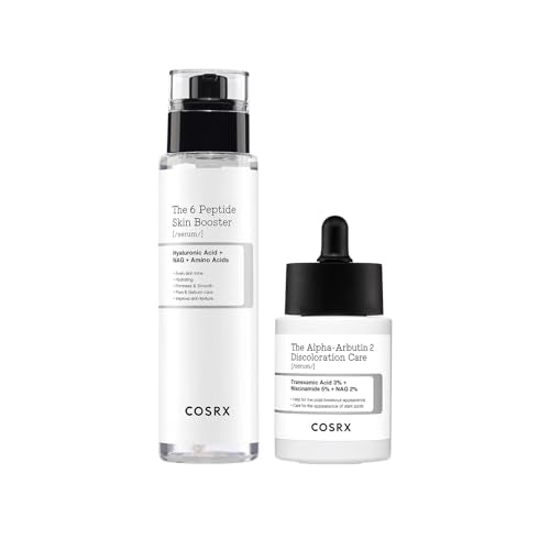 COSRX 6X Peptide Collagen Booster Toner Serum + 2% Alpha Arbutin Discoloration Care Serum