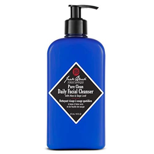 Jack Black Pure Clean Daily Facial Cleanser for Men - Mens Face Wash, Jack Black Face Wash Men's, Face Wash for Men, Face Cleanser for Men, 2-in-1 Mens Facial Cleanser & Toner, Gifts for Men