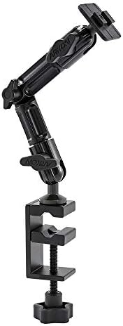 ARKON Mounts Heavy Duty Multi Angle Mount with 8 inch Arm and C-Clamp Base – Dual T Compatible