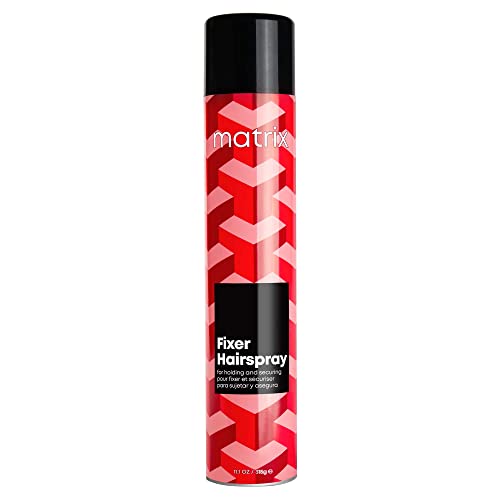 Matrix Styling Fixer Vegan Hairspray - Adds Flake-Free Lift, Fullness and Volume, Controls Frizz, Dry Finish With Flexible Hold, For All Hair Types, 11.1 Oz