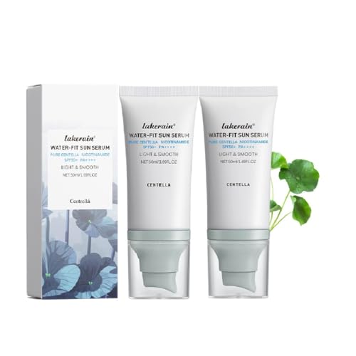 2 Pcs Centella Sunscreen,Lightweight Hydrating SPF50 Centella Sunscreen for All Skin Type and UV Defense.