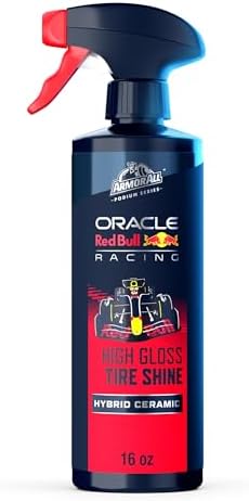 Armor All Podium Series Hybrid Ceramic High Gloss Tire Shine Spray, 16 fl oz, Long-Lasting Car Tire Shine Developed in Collaboration With Oracle Red Bull Racing
