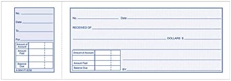 Adams Money Receipt Book With Stub, 5 15/16in. x 2 3/4in., Pack Of 5