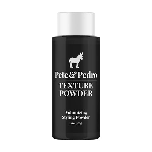 Pete & Pedro TEXTURE POWDER - Texturizing and Volumizing Styling Powder For Men & Women | Adds Mega Volume & Texture, Matte Finish, Root Lifting & Restyleable Hold | As Seen on Shark Tank, 0.33 oz.