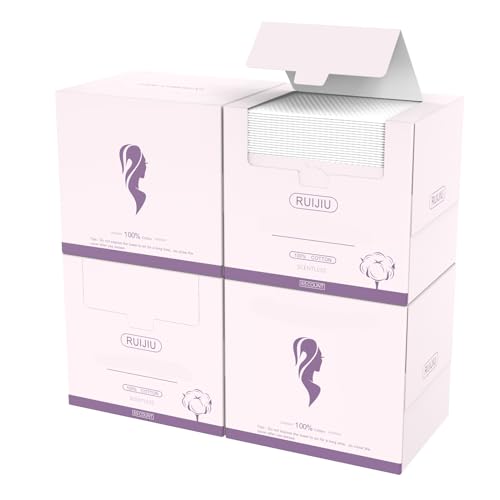 Disposable Face Towel, Large Size 10"X 12", 100% Cotton Biodegradable Unscented Soft and Thick Disposable Clean Face Towels for Washing and Drying Face, 4 PACK, 260 Count