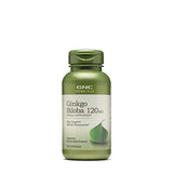 GNC Herbal Plus Ginkgo Biloba 120mg | Supports Mental Sharpness | Vegetarian | 100 Count
