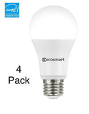 EcoSmart 100-Watt Equivalent A19 Dimmable Energy Star LED Light Bulb, Soft White (4-Pack)