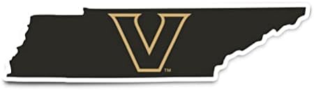 Desert Cactus Vanderbilt University Sticker Commodores VU Vinyl Decal Laptop Water Bottle Car Scrapbook (State Border Sticker)