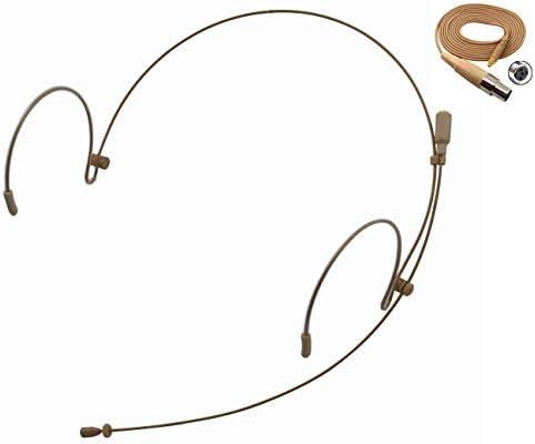 J K Professional Headset/Headworn Microphone MIC-J 071S Compatible with Shure Wireless System - TA4F Microdot Detachable Cable