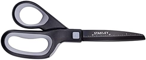 Stanley Scissors Piranha 8" Premium Scissor, Gray (SCI8TINS),1pk
