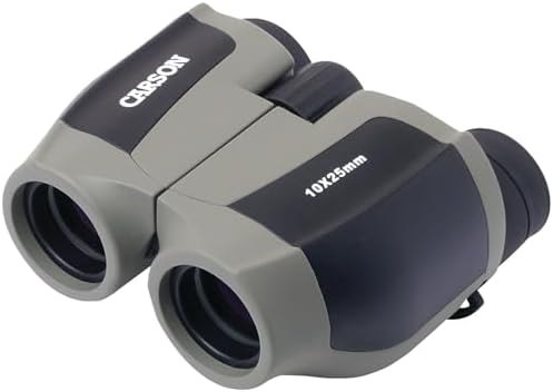 Carson ScoutPlus 10x25mm Compact and Lightweight Porro Prism Binoculars (JD-025)