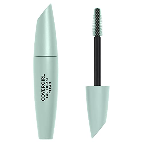 CoverGirl Lash Blast Clean Volume Mascara, Vegan Formula, Volumizing, Smudge-Proof, Cruelty Free, Black Brown, 1 Count