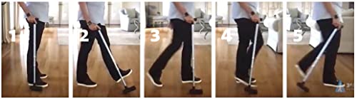 The 3rd Foot Cane is Patented to Maintain Balance, Stability, Upright Posture & Alignment for Men, Women & Seniors Best Drop Foot & Rehab Cane