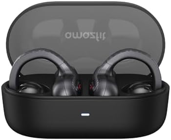 Amazfit Up Bluetooth Headphones, Open Ear Wireless Earbuds with Easy Touch, IPX4 Water Resistant Earphone, AI Noise Reduction, Earphones Compatible with Android & iPhone