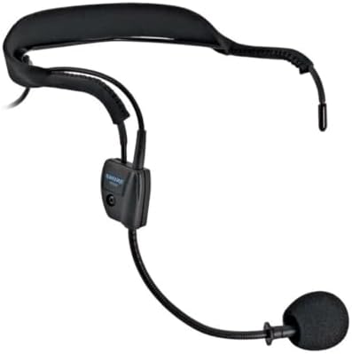 Shure WH20 Dynamic Headset Microphone (Wired) - Rugged, Lightweight, Secure Fit for Active Mic Users, for Instructors/Musicians, 3-pin Male XLR Connector with Detachable Belt Clip (WH20XLR)