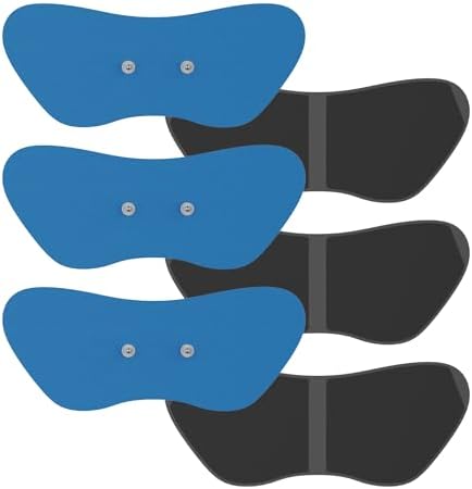 Soterix PainX TENS Unit Electrode Gel Pad Refills - 1 Pack of 6 Pads (Large) - Muscle Stimulator Relaxer Wireless Pads for Relief on Knee, Back, Neck