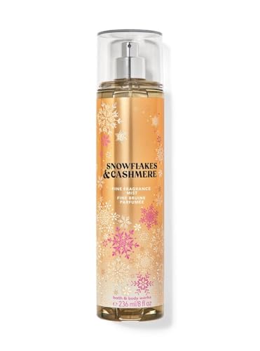 Bath & Body Works Fine Fragrance Body Spray Mist 8 fl oz / 236 mL (Snowflakes & Cashmeres)