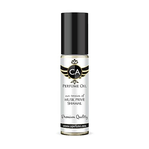 CA Perfume Impression of Musk Prive Shamal For Women & Men Replica Fragrance Body Oil Alcohol-Free Essential Aromatherapy Sample Travel Size Concentrated Long Lasting Attar Roll-On 0.3 Fl Oz/10ml